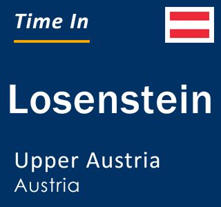 Current local time in Losenstein, Upper Austria, Austria