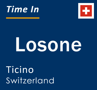 Current local time in Losone, Ticino, Switzerland