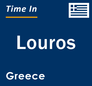 Current local time in Louros, Greece