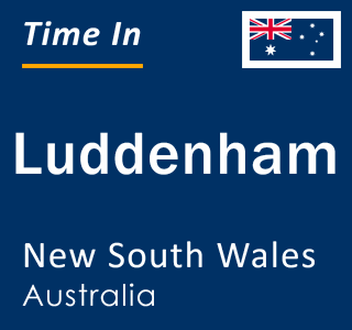 Current local time in Luddenham, New South Wales, Australia