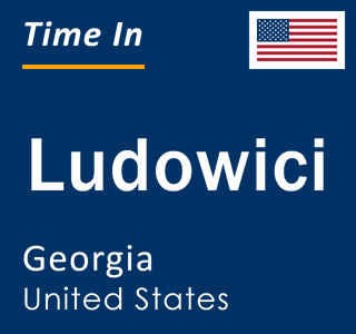 Current local time in Ludowici, Georgia, United States