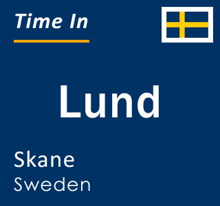 Current time in Lund, Skane, Sweden