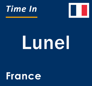 Current local time in Lunel, France