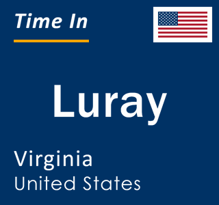 Current local time in Luray, Virginia, United States