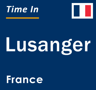 Current local time in Lusanger, France