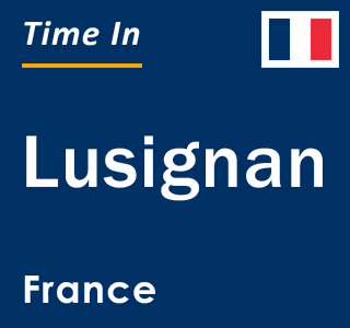 Current local time in Lusignan, France