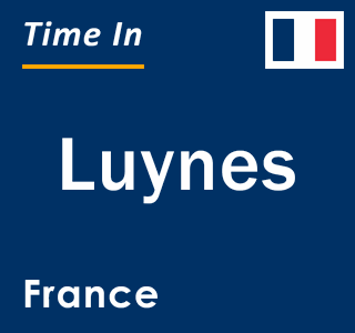 Current local time in Luynes, France