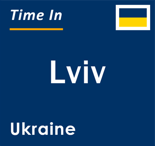 Current time in Lviv, Ukraine