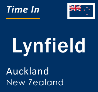 Current local time in Lynfield, Auckland, New Zealand