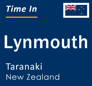 Current local time in Lynmouth, Taranaki, New Zealand