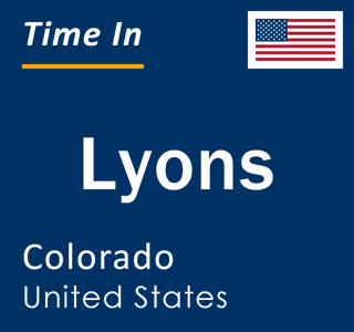 Current local time in Lyons, Colorado, United States