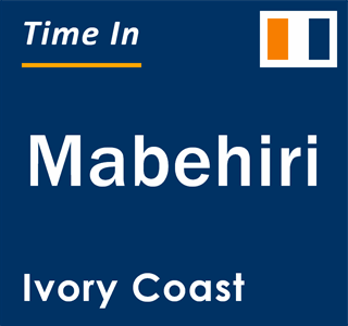 Current local time in Mabehiri, Ivory Coast