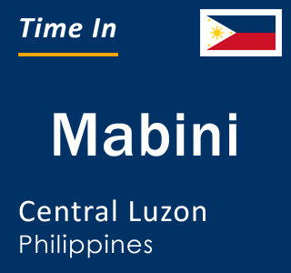 Current local time in Mabini, Central Luzon, Philippines