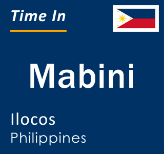 Current local time in Mabini, Ilocos, Philippines