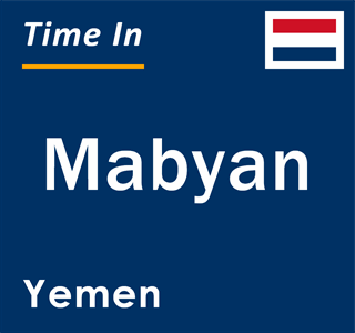 Current local time in Mabyan, Yemen