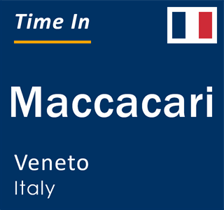 Current local time in Maccacari, Veneto, Italy