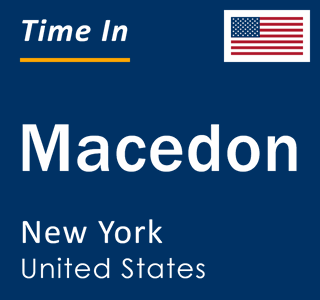 Current local time in Macedon, New York, United States