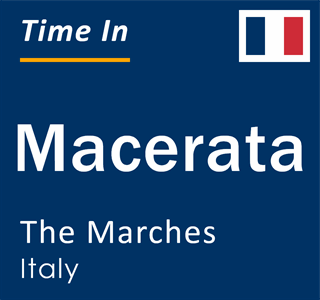 Current local time in Macerata, The Marches, Italy