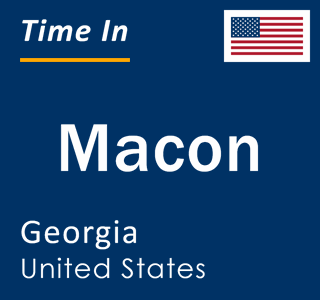 Current time in Macon, Georgia, United States
