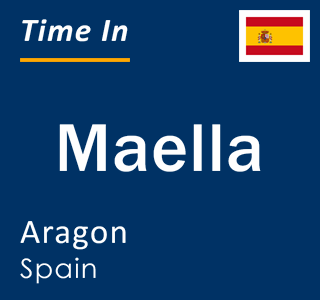 Current local time in Maella, Aragon, Spain