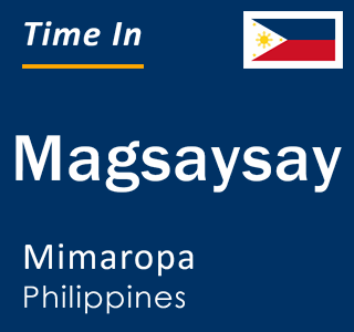 Current local time in Magsaysay, Mimaropa, Philippines