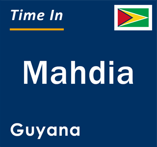 Current time in Mahdia, Guyana