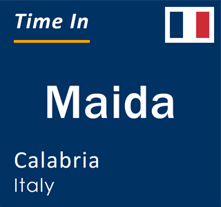 Current local time in Maida, Calabria, Italy