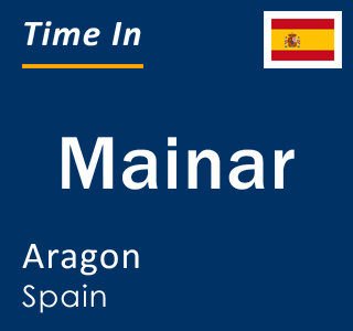 Current local time in Mainar, Aragon, Spain