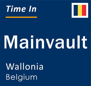 Current local time in Mainvault, Wallonia, Belgium