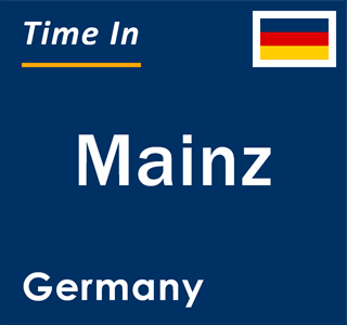 Current local time in Mainz, Germany