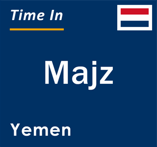 Current local time in Majz, Yemen