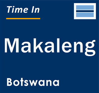 Current local time in Makaleng, Botswana