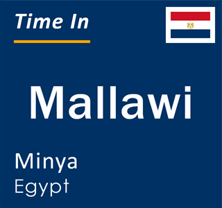 Current time in Mallawi, Minya, Egypt