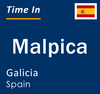 Current local time in Malpica, Galicia, Spain