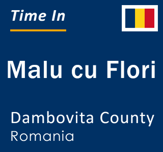 Current local time in Malu cu Flori, Dambovita County, Romania