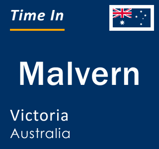 Current local time in Malvern, Victoria, Australia