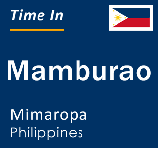Current local time in Mamburao, Mimaropa, Philippines