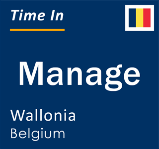 Current local time in Manage, Wallonia, Belgium