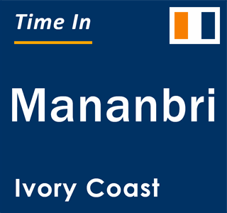 Current local time in Mananbri, Ivory Coast