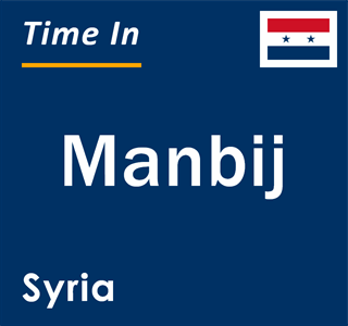 Current time in Manbij, Syria