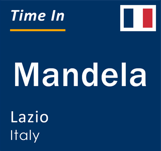 Current local time in Mandela, Lazio, Italy