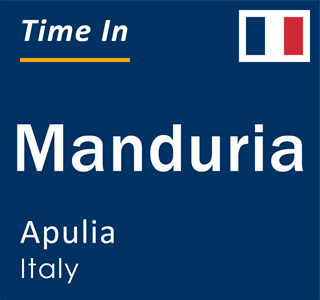 Current local time in Manduria, Apulia, Italy