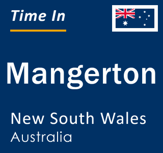 Current local time in Mangerton, New South Wales, Australia