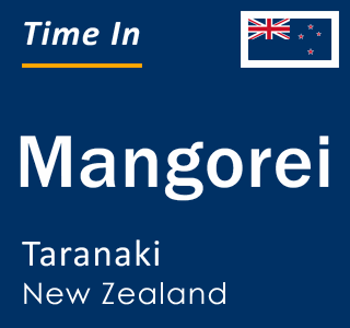 Current local time in Mangorei, Taranaki, New Zealand