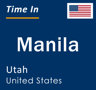 Current local time in Manila, Utah, United States