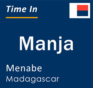 Current time in Manja, Menabe, Madagascar