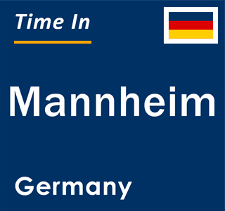 Current local time in Mannheim, Germany