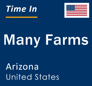 Current local time in Many Farms, Arizona, United States