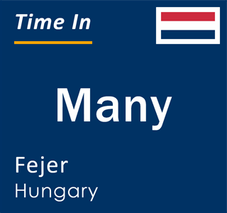 Current local time in Many, Fejer, Hungary
