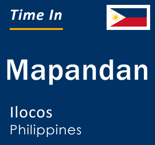 Current local time in Mapandan, Ilocos, Philippines